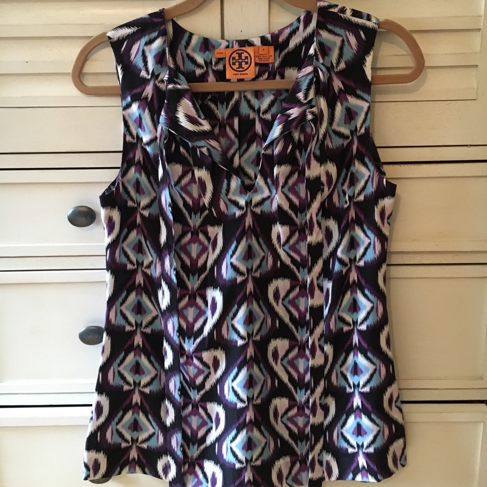 90% off! Tory Burch Silk Sleeveless Blouse